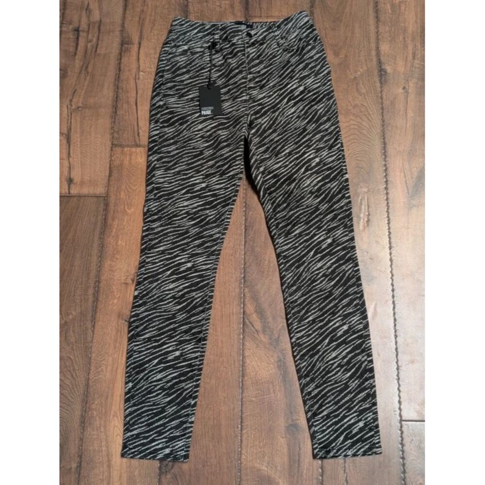 NWT Paige Hoxton Ultra Skinny Zabra Stripes Jeans Women's Size 28